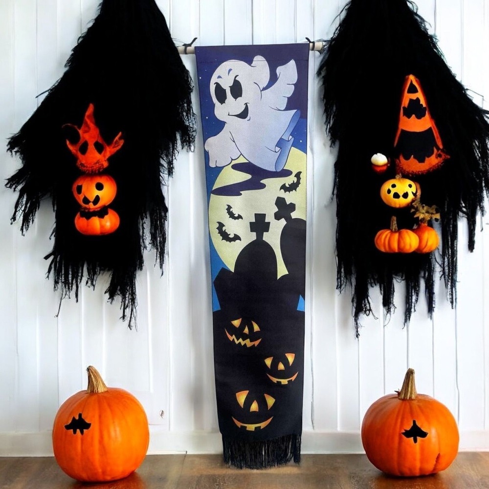 Friendly Ghost Halloween Tapestry